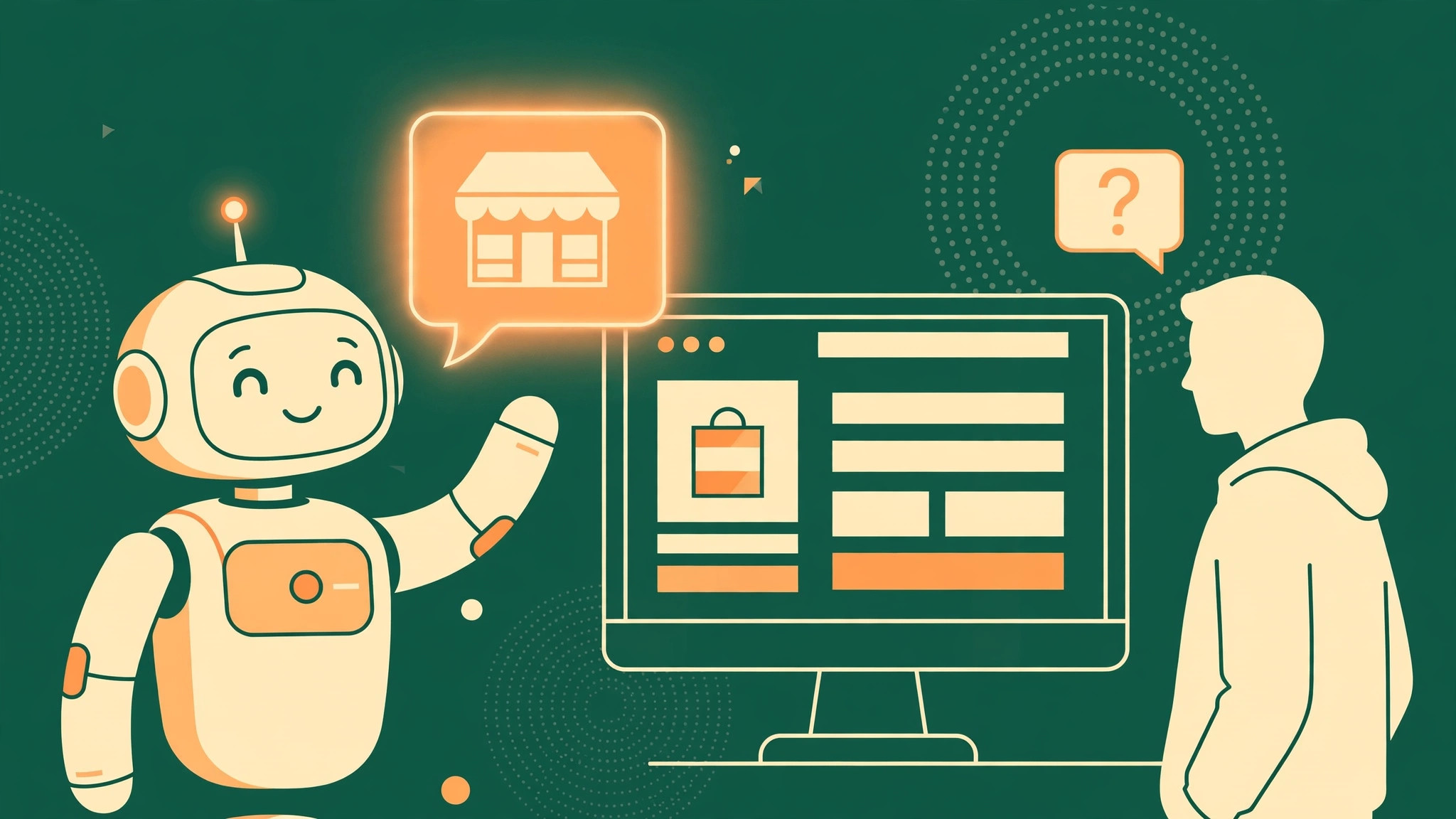 AI 助手向用户推荐品牌网站的示意图